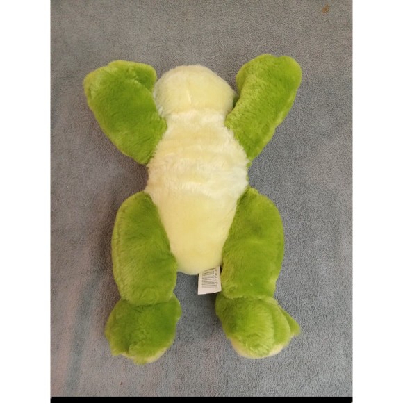 Kellytoy Green Frog Plush animal stuffed toy Laying Down 13" Soft - Picture 5 of 8